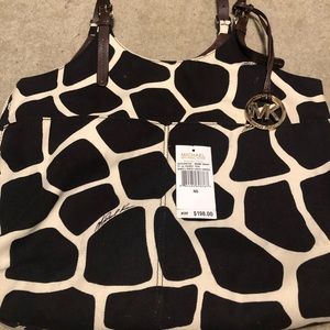 Michael Kors giraffe print tote